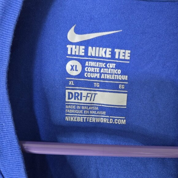 Nike Shirt Mens Extra Large Blue Dri-FIT Athletic Tee Lightweight Performance - Picture 3 of 8